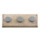 Grey Leaf Ceramic Wooden Hooks 